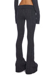 Deep Thoughts Flare Pants - Gray