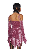 F is For Fairies Handkerchief Dress - Mauve Velvet
