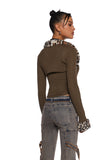 Straight Edge Corset And Shrug Set