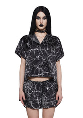 Walking Into Spiderwebs PJ Set