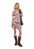 Chasin’ Rainbows Mini Dress - Pink Floral