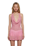 Bubble Pop Fit Nā Flare Dress - Pink