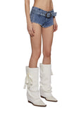 Ranch Star Rhinestone Micro Shorts