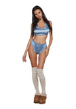 Seductive Vixen Lingerie Set - Blue