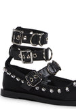 Killer Ballerina Ballet Flats - Black