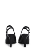 Preppy At Heart Pointed Toe Heels - Black