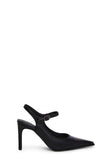 Preppy At Heart Pointed Toe Heels - Black
