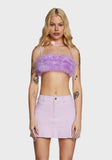 Lala La Fleur Boob Tube- Purple