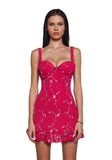 I'm Baby Mini Slip Dress - Dark Pink
