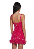 I'm Baby Mini Slip Dress - Dark Pink