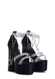Holy Revelation Platform Heels - Black