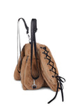 Cuddly Bunny Plush Backpack - Brown