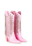 Present Perfect Cowboy Boots - Pink