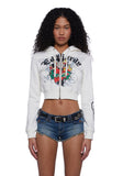 Sacred Heart Cropped Hoodie