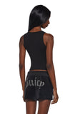 Big Bling Couture Tank Top - Black
