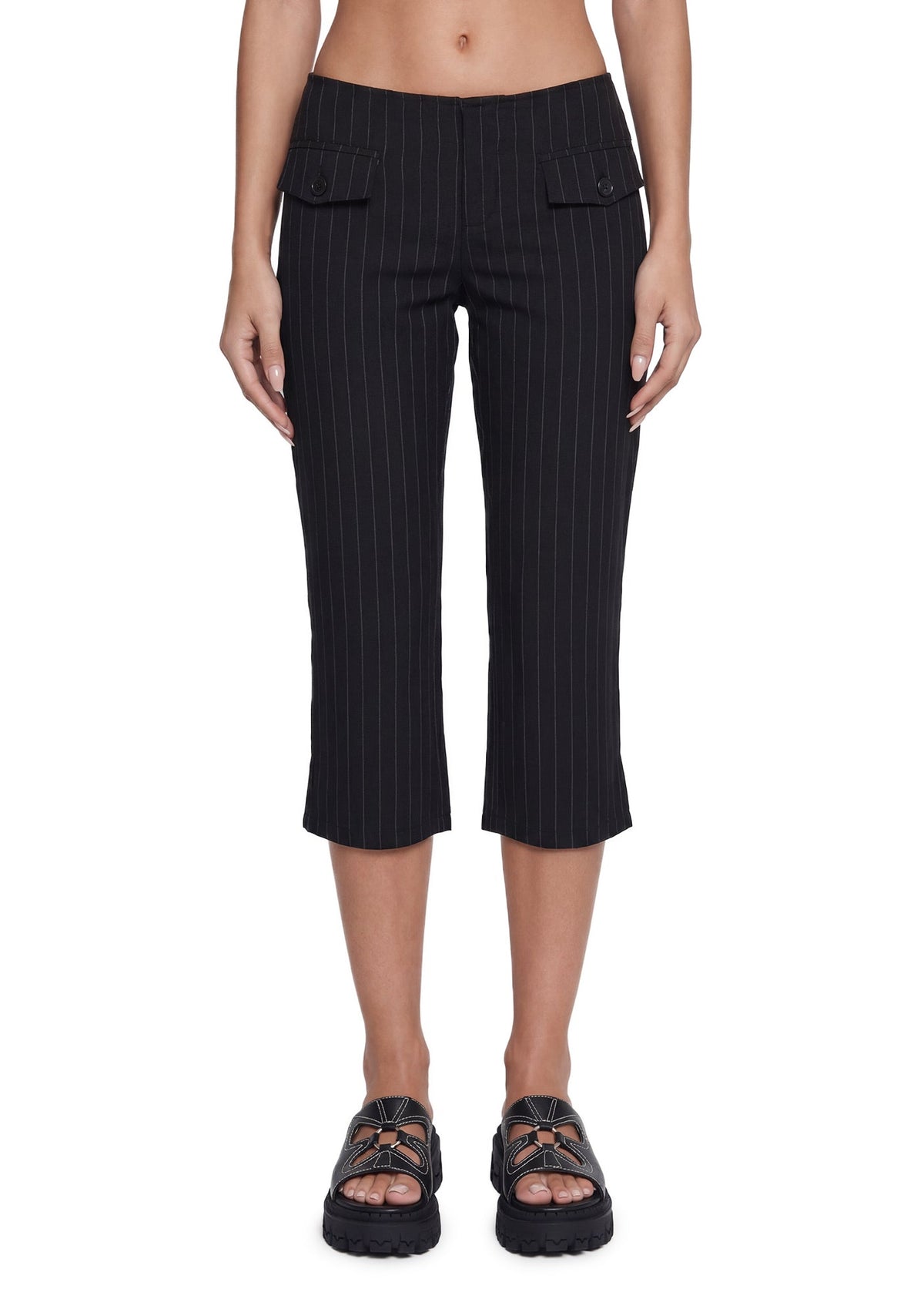 Gwen Pinstripe Capris