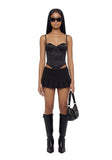 Khloe Corset Top - Black