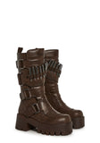 Warp Bullet Combat Boots - Brown