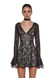 Mary Jane Lace Dress - Black