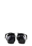 Woven Love Ballet Flats - Black