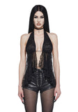 Cryptic Flirt Lace Top - Black