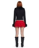 Darling Affection Ruffled Mini Skort - Red