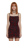Noir Rise And Fall Mesh Dress