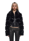 Star Power Faux Fur Jacket