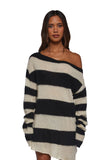 Voice Memos Striped Sweater