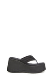 Happy Greetings Platform Sandals - Black