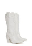 Basic Present Perfect Cowboy Boots - White