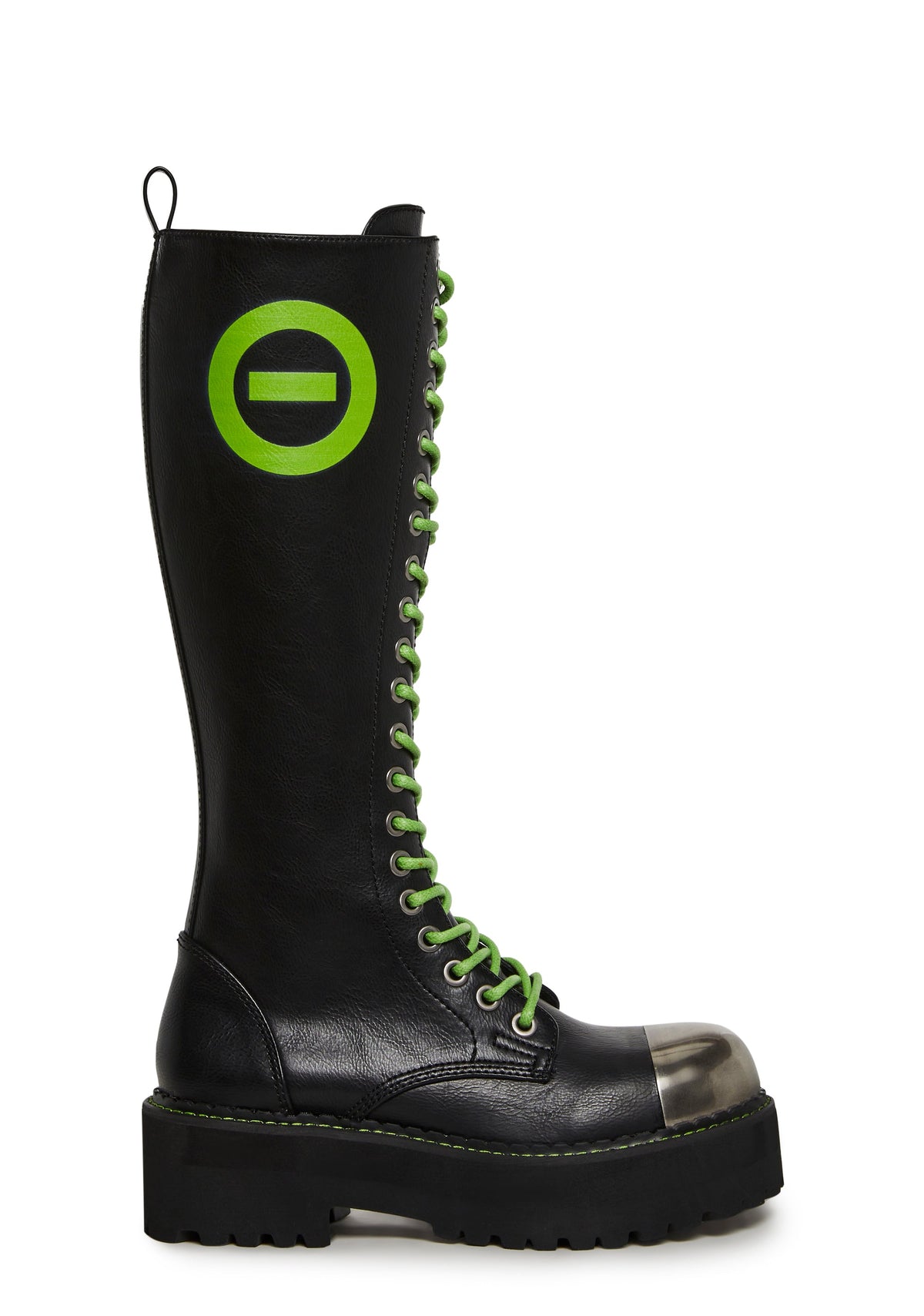 Type O Negative Steel Toe Lifted Combat Boots