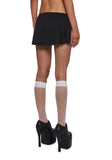 No Apologies Pleated Skort - Black