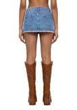 August Denim Mini Skirt