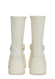 Make It Mine Bow Booties - White