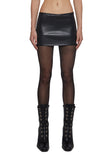 Lena Leather Micro Skort