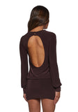 Class Clique Long Sleeve Dress - Brown