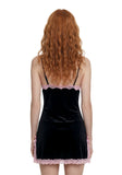 Genuine Sweetheart Mini Slip Dress - Black