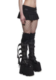 Shadow Studded Pleated Skirt