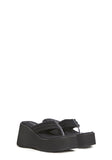 Happy Greetings Platform Sandals - Black