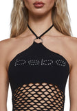 Fishnet Halter Top