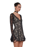 Mary Jane Lace Dress - Black