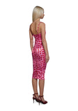 Loyal Maneater Midi Dress - Pink