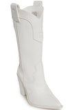 Basic Present Perfect Cowboy Boots - White
