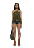 Stella Sequin Halter Top