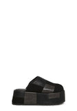 Gritty Rebel Platform Clogs - Black