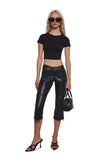 Feel The Rush Leather Capris