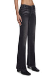 Elle Low Rise Jeans - Black