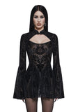 Druid’s Sister Mini Dress And Shrug Set - Black