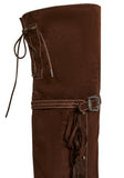 Fringe Thigh High Wedge Boot